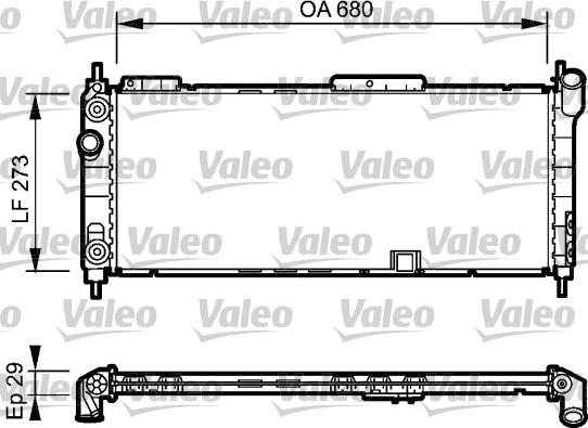 Valeo 734271 - Radiators, Motora dzesēšanas sistēma autodraugiem.lv