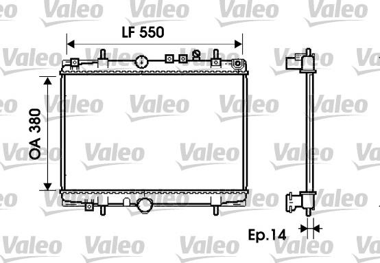 Valeo 734278 - Radiators, Motora dzesēšanas sistēma autodraugiem.lv