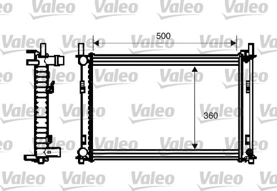 Valeo 734272 - Radiators, Motora dzesēšanas sistēma autodraugiem.lv