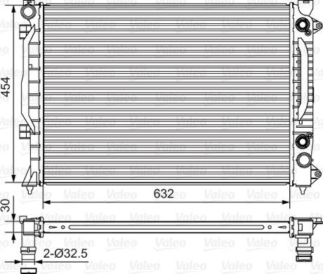 Valeo 734753 - Radiators, Motora dzesēšanas sistēma autodraugiem.lv