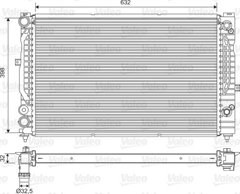 Valeo 734752 - Radiators, Motora dzesēšanas sistēma autodraugiem.lv