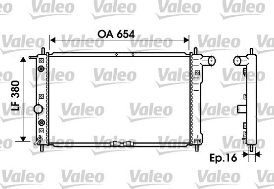 Valeo 734764 - Radiators, Motora dzesēšanas sistēma autodraugiem.lv