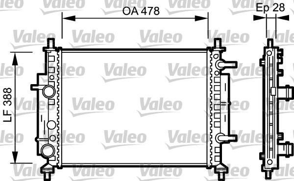Valeo 734768 - Radiators, Motora dzesēšanas sistēma autodraugiem.lv