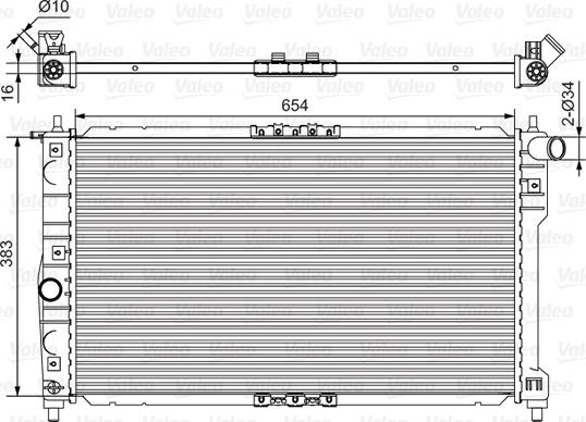 Valeo 734767 - Radiators, Motora dzesēšanas sistēma autodraugiem.lv