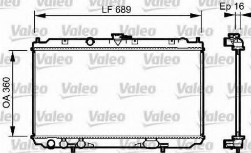 Valeo 734705 - Radiators, Motora dzesēšanas sistēma autodraugiem.lv
