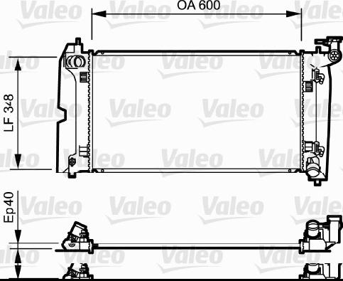 Valeo 734711 - Radiators, Motora dzesēšanas sistēma autodraugiem.lv