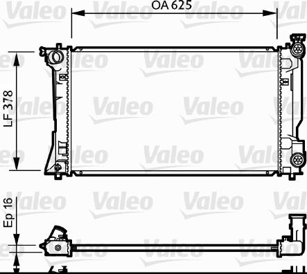 Valeo 734712 - Radiators, Motora dzesēšanas sistēma autodraugiem.lv