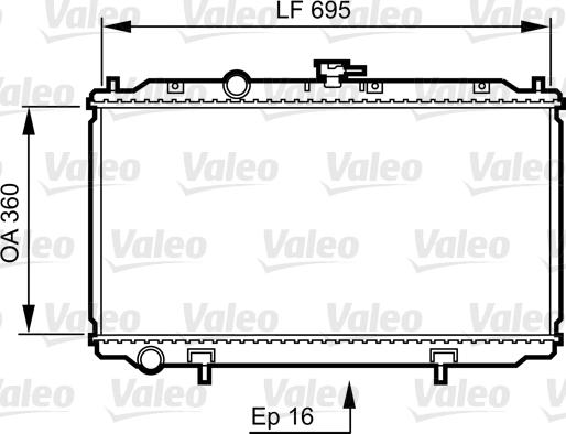 Valeo 734736 - Radiators, Motora dzesēšanas sistēma autodraugiem.lv
