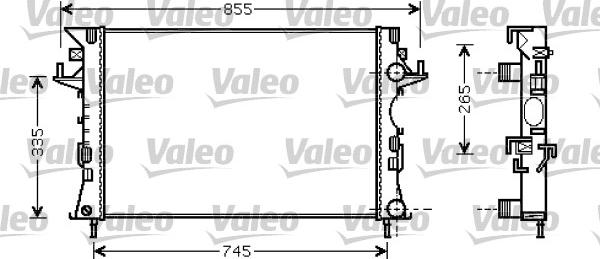 Valeo 734728 - Radiators, Motora dzesēšanas sistēma autodraugiem.lv