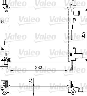 Valeo 734772 - Radiators, Motora dzesēšanas sistēma autodraugiem.lv