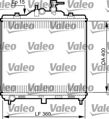Valeo 735499 - Radiators, Motora dzesēšanas sistēma autodraugiem.lv