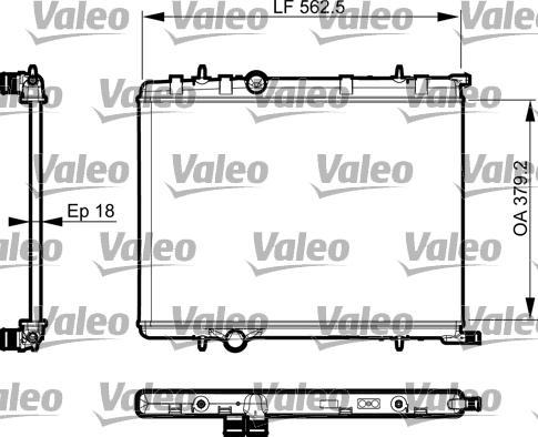 Valeo 735496 - Radiators, Motora dzesēšanas sistēma autodraugiem.lv