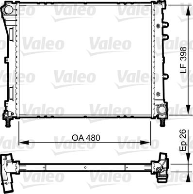 Valeo 735498 - Radiators, Motora dzesēšanas sistēma autodraugiem.lv