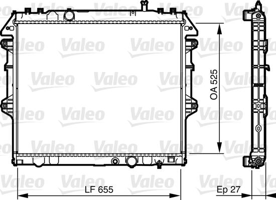 Valeo 735442 - Radiators, Motora dzesēšanas sistēma autodraugiem.lv