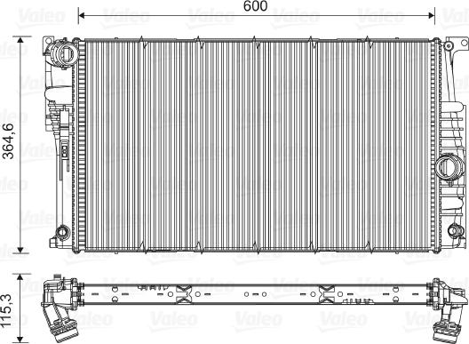 Valeo 735455 - Radiators, Motora dzesēšanas sistēma autodraugiem.lv