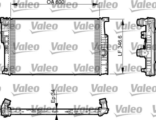 Valeo 735456 - Radiators, Motora dzesēšanas sistēma autodraugiem.lv