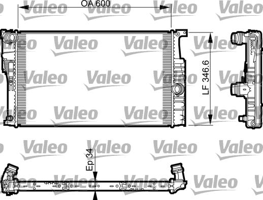 Valeo 735464 - Radiators, Motora dzesēšanas sistēma autodraugiem.lv