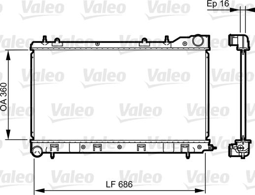 Valeo 735404 - Radiators, Motora dzesēšanas sistēma autodraugiem.lv