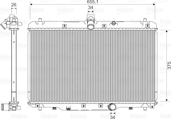 Valeo 735400 - Radiators, Motora dzesēšanas sistēma autodraugiem.lv