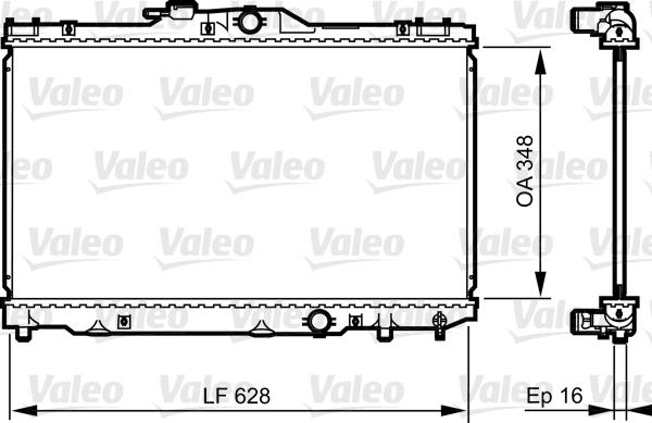 Valeo 735415 - Radiators, Motora dzesēšanas sistēma autodraugiem.lv