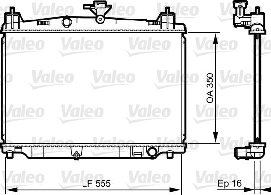 Valeo 735416 - Radiators, Motora dzesēšanas sistēma autodraugiem.lv