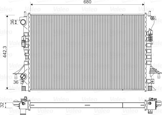 Valeo 735489 - Radiators, Motora dzesēšanas sistēma autodraugiem.lv