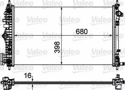Valeo 735484 - Radiators, Motora dzesēšanas sistēma autodraugiem.lv