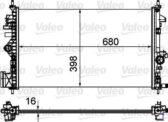 Valeo 735485 - Radiators, Motora dzesēšanas sistēma autodraugiem.lv