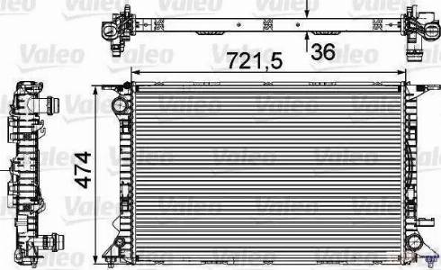 Valeo 735474 - Radiators, Motora dzesēšanas sistēma autodraugiem.lv
