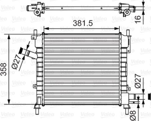 Valeo 735478 - Radiators, Motora dzesēšanas sistēma autodraugiem.lv