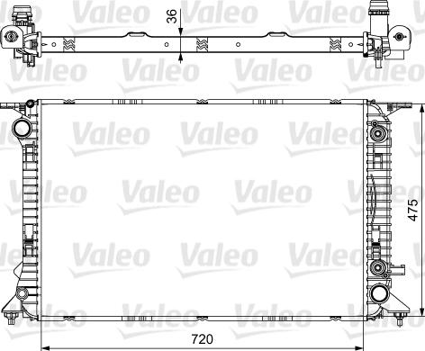 Valeo 735473 - Radiators, Motora dzesēšanas sistēma autodraugiem.lv