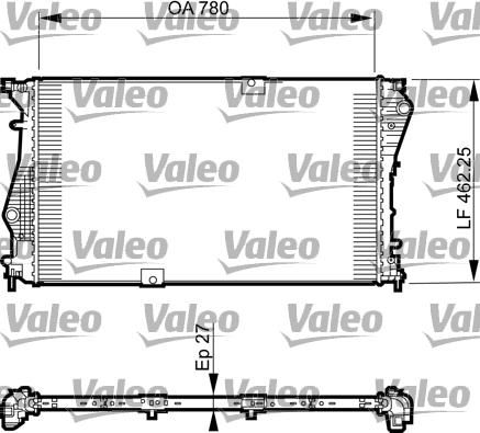 Valeo 735599 - Radiators, Motora dzesēšanas sistēma autodraugiem.lv