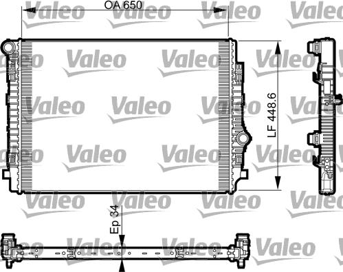 Valeo 735549 - Radiators, Motora dzesēšanas sistēma autodraugiem.lv