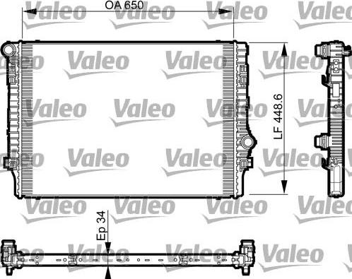 Valeo 735548 - Radiators, Motora dzesēšanas sistēma autodraugiem.lv
