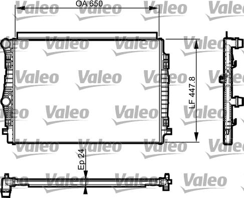 Valeo 735559 - Radiators, Motora dzesēšanas sistēma autodraugiem.lv