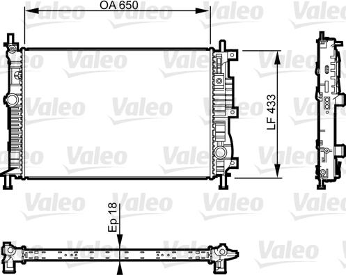 Valeo 735555 - Radiators, Motora dzesēšanas sistēma autodraugiem.lv