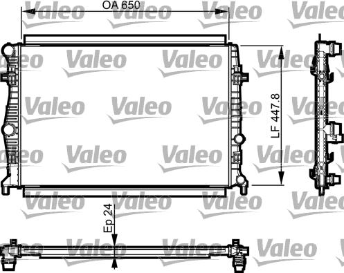 Valeo 735556 - Radiators, Motora dzesēšanas sistēma autodraugiem.lv