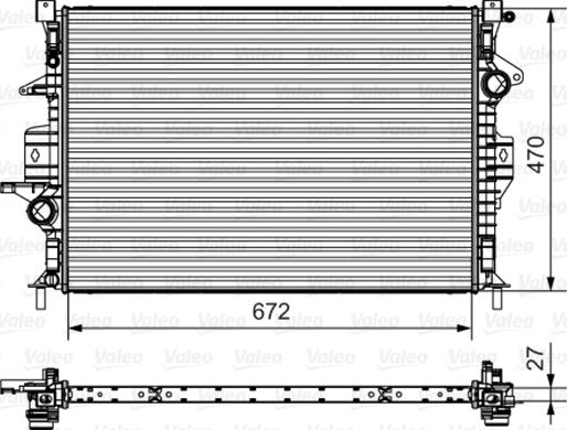 Valeo 735551 - Radiators, Motora dzesēšanas sistēma autodraugiem.lv