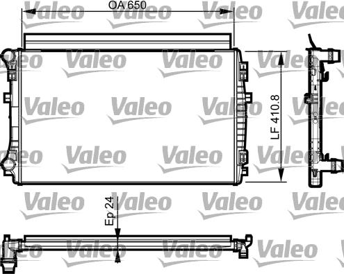 Valeo 735558 - Radiators, Motora dzesēšanas sistēma autodraugiem.lv
