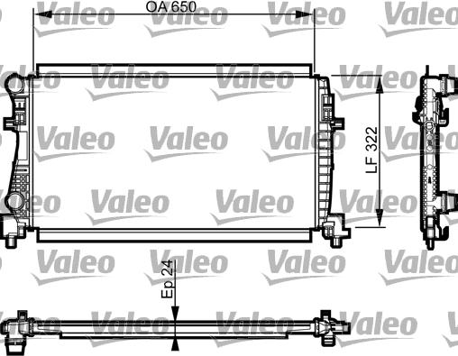 Valeo 735557 - Radiators, Motora dzesēšanas sistēma autodraugiem.lv