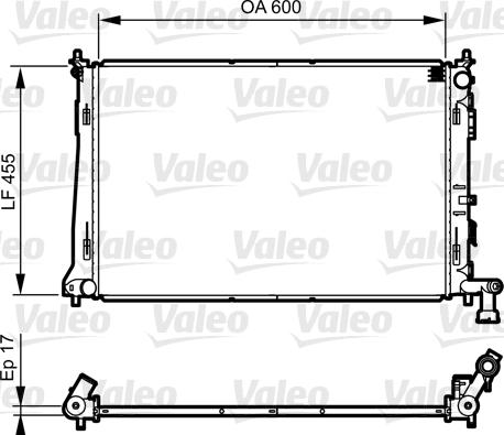 Valeo 735564 - Radiators, Motora dzesēšanas sistēma autodraugiem.lv