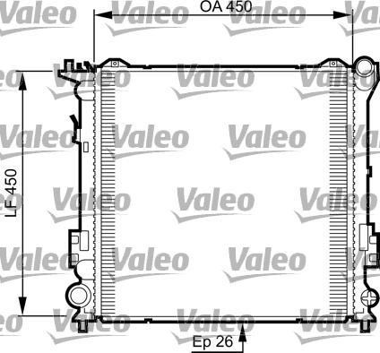 Valeo 735504 - Radiators, Motora dzesēšanas sistēma autodraugiem.lv