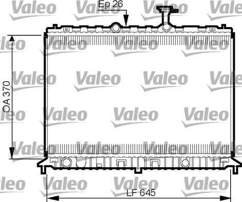 Valeo 735501 - Radiators, Motora dzesēšanas sistēma autodraugiem.lv