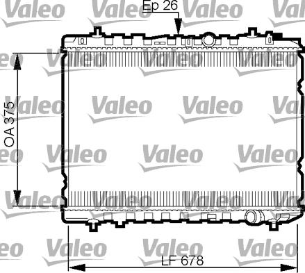 Valeo 735526 - Radiators, Motora dzesēšanas sistēma autodraugiem.lv