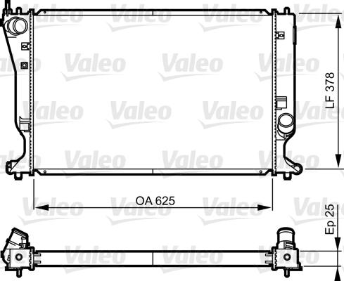 Valeo 735574 - Radiators, Motora dzesēšanas sistēma autodraugiem.lv