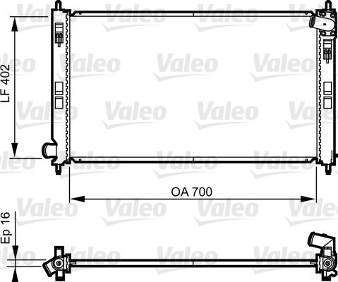Valeo 735575 - Radiators, Motora dzesēšanas sistēma autodraugiem.lv