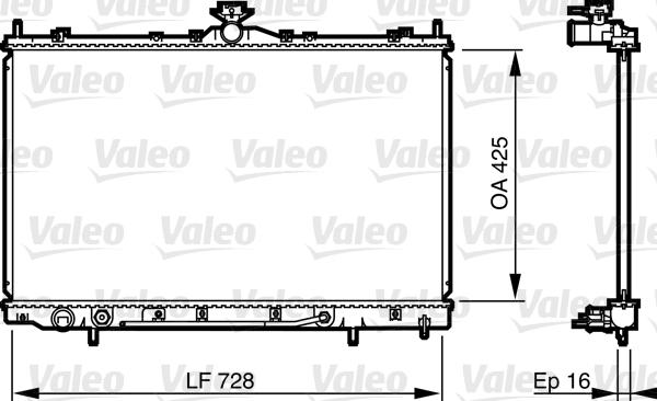 Valeo 735576 - Radiators, Motora dzesēšanas sistēma autodraugiem.lv