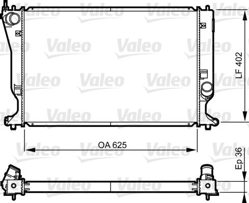 Valeo 735573 - Radiators, Motora dzesēšanas sistēma autodraugiem.lv