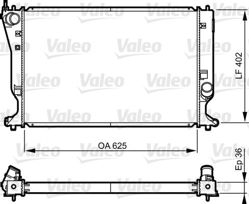 Valeo 735572 - Radiators, Motora dzesēšanas sistēma autodraugiem.lv