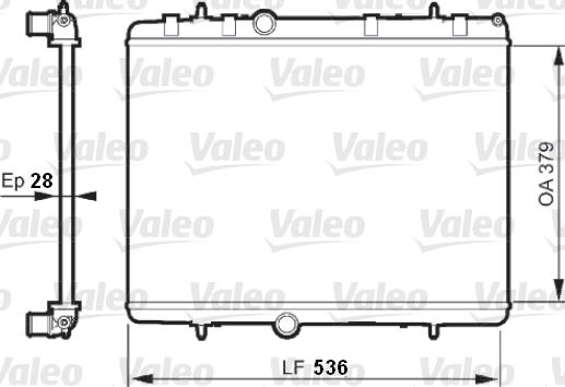 Valeo 735608 - Radiators, Motora dzesēšanas sistēma autodraugiem.lv
